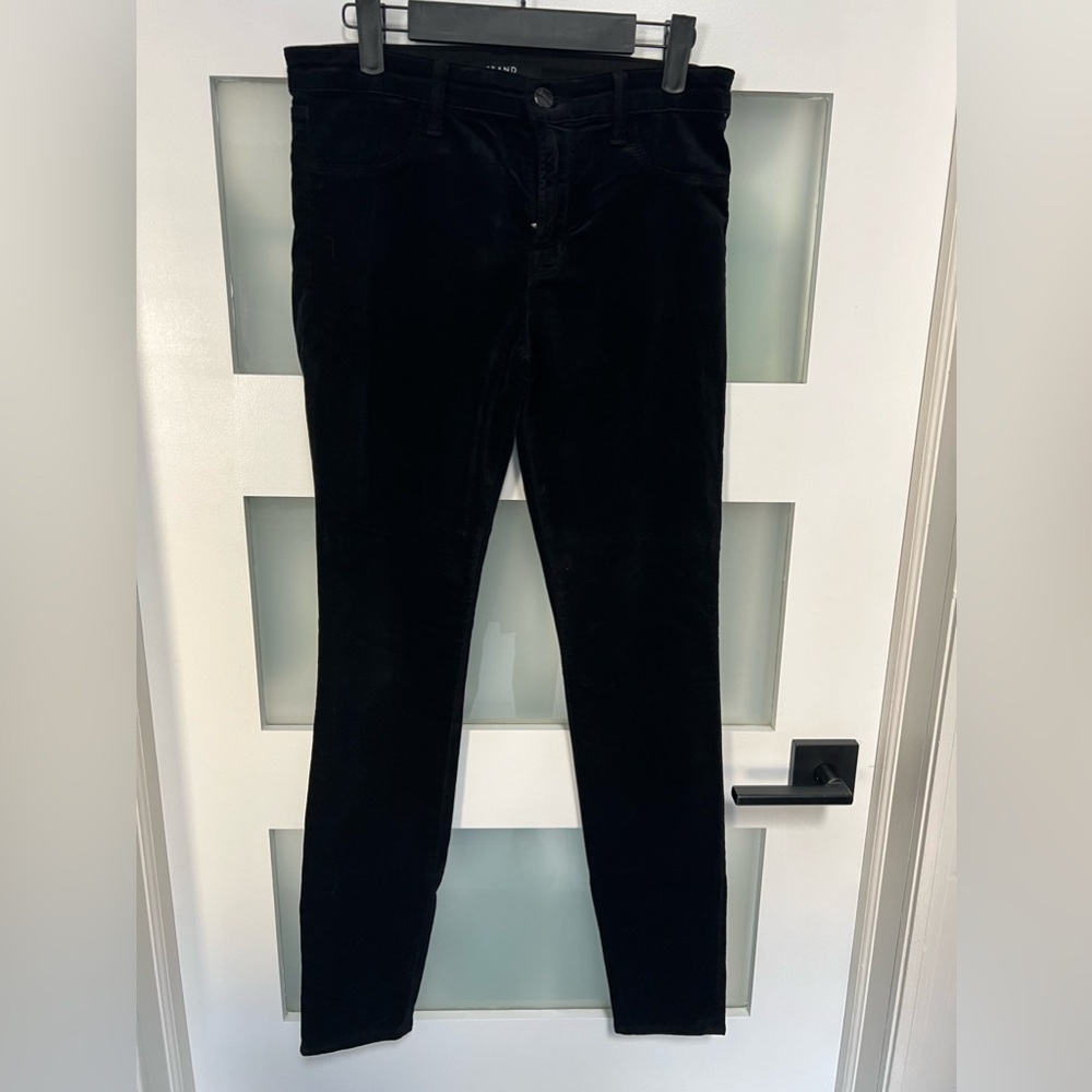 J Brand super skinny velvet 28